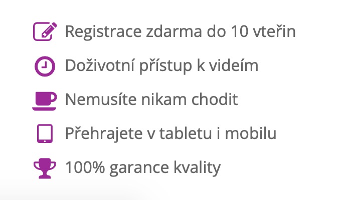Benefity - video kurzy online